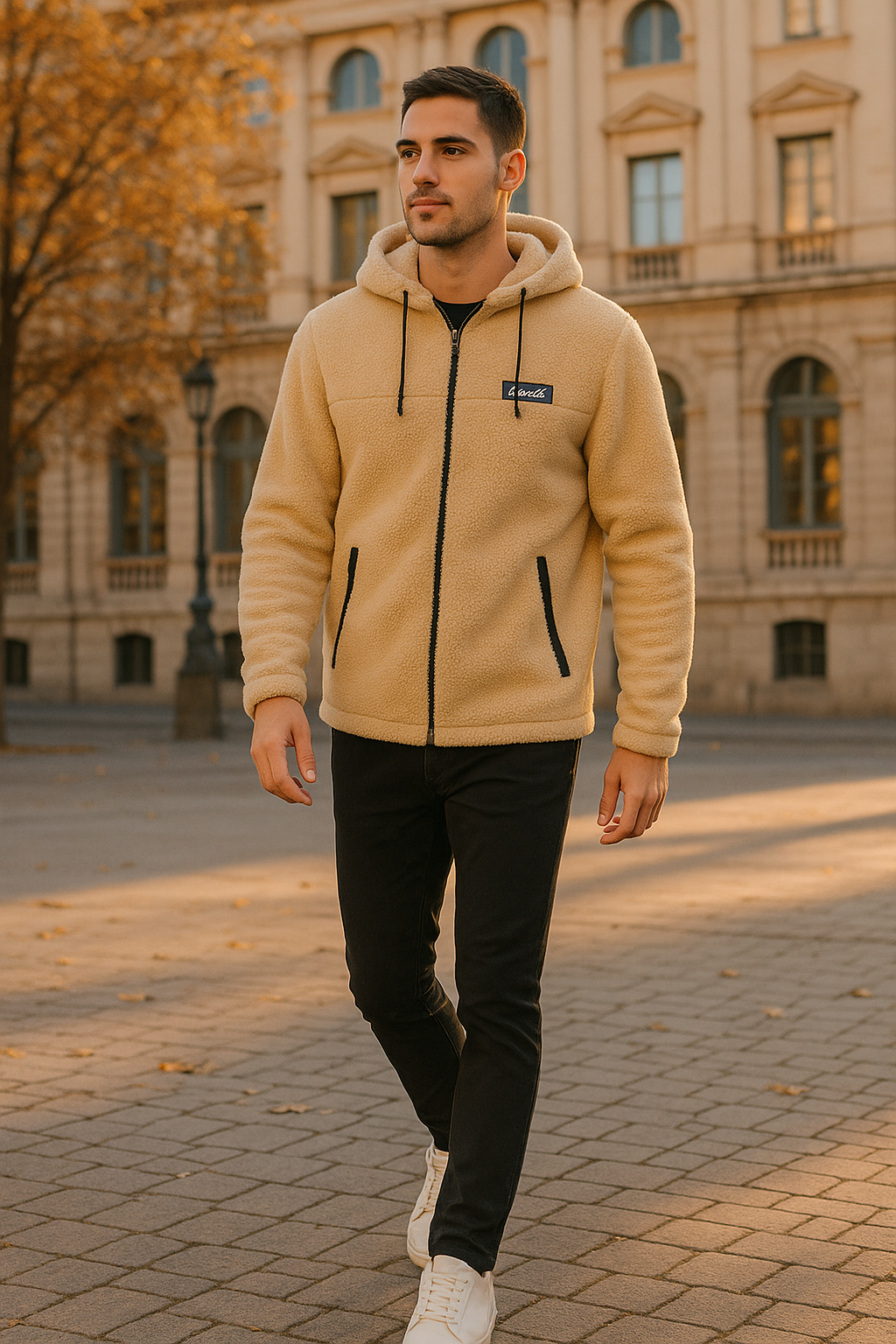 Chaqueta Sherpa Hombre - Bolsillos Cremallera