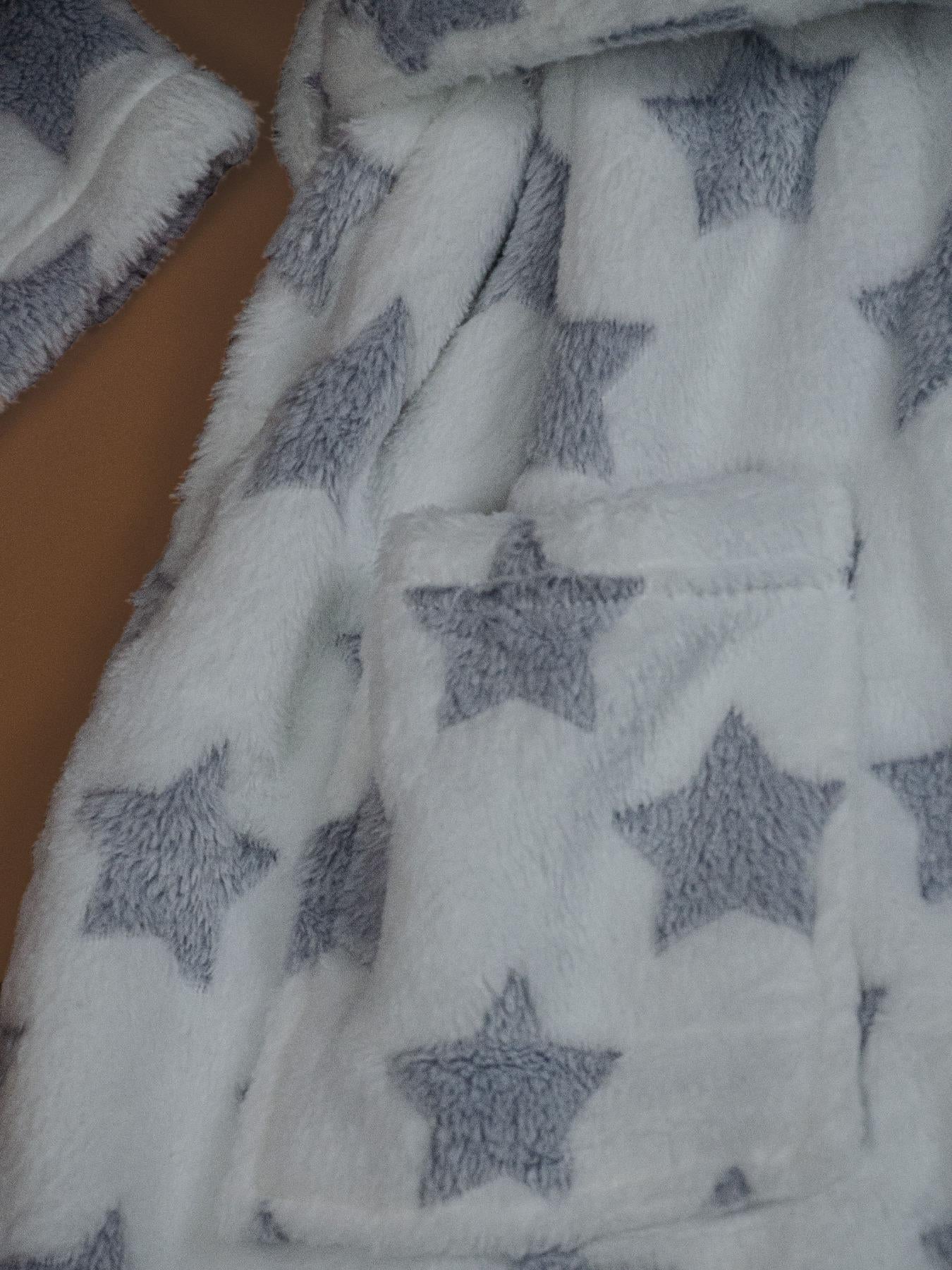 Conjunto de Pijama de Felpa con Estampado de Estrellas