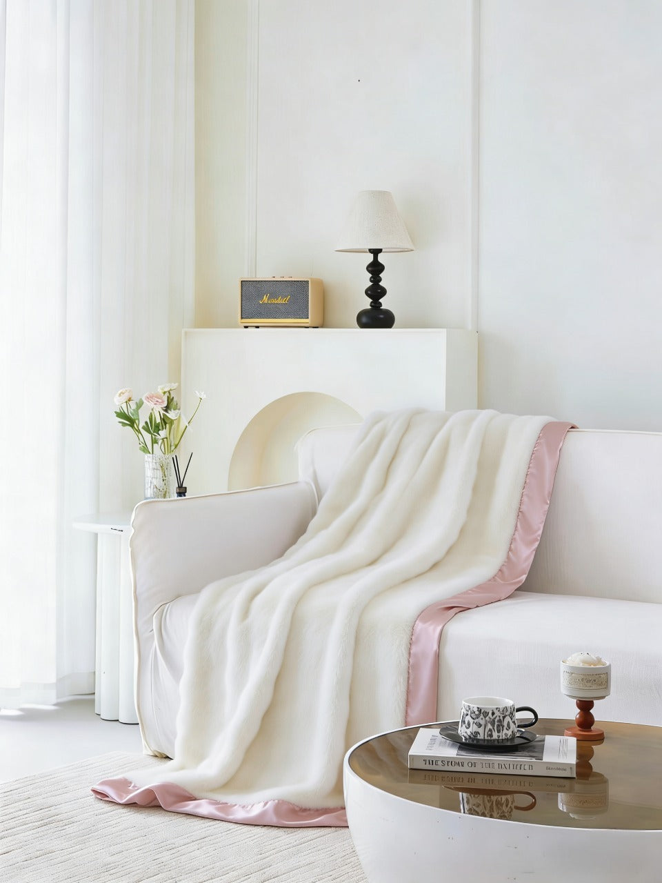 Manta Terciopelada Seda Doble Cara