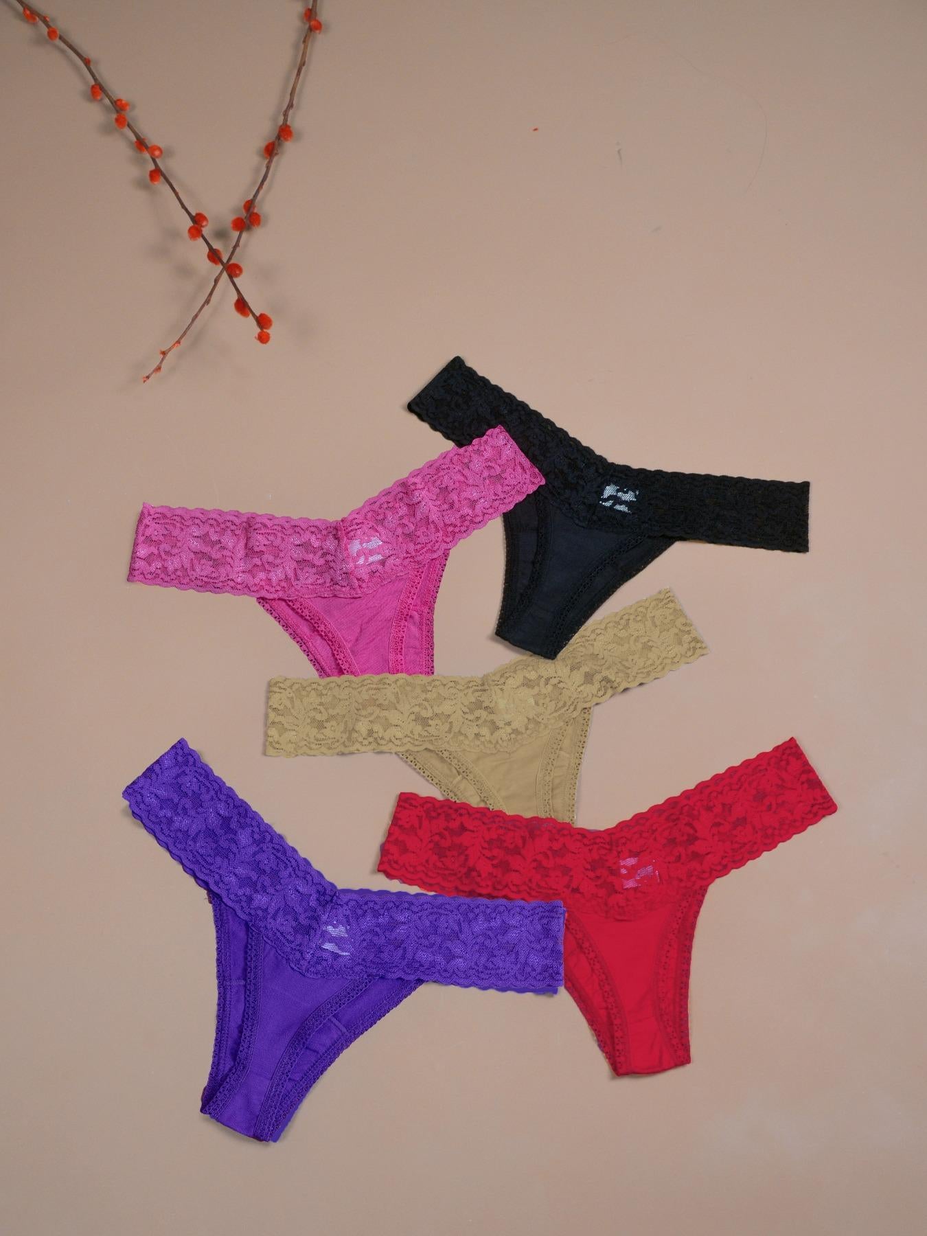 Thongs de Mujer con Encaje - Variedad de Colores